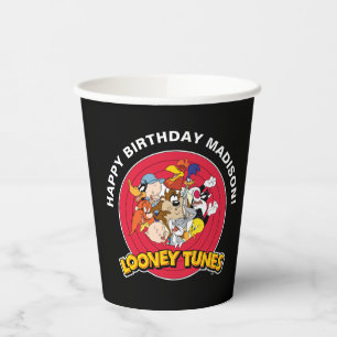 ルーニーチューンズ™キャラクターグループ 誕生日 紙コップ