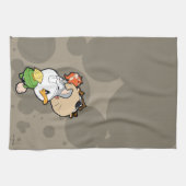 ルーニーチューンズ™スタイル化ビッグヘッズ キッチンタオル (横)