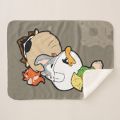ルーニーチューンズ™スタイル化ビッグヘッズ シェルパブランケット (正面(横))