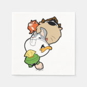 ルーニーチューンズ™スタイル化ビッグヘッズ スタンダードカクテルナプキン (正面)