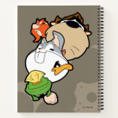 ルーニーチューンズ™スタイル化ビッグヘッズ ノートブック (裏面)