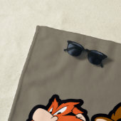 ルーニーチューンズ™スタイル化ビッグヘッズ ビーチタオル (インサイチュ)