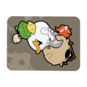 ルーニーチューンズ™スタイル化ビッグヘッズ マグネット (横)