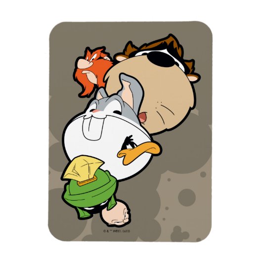 ルーニーチューンズ™スタイル化ビッグヘッズ マグネット (縦)