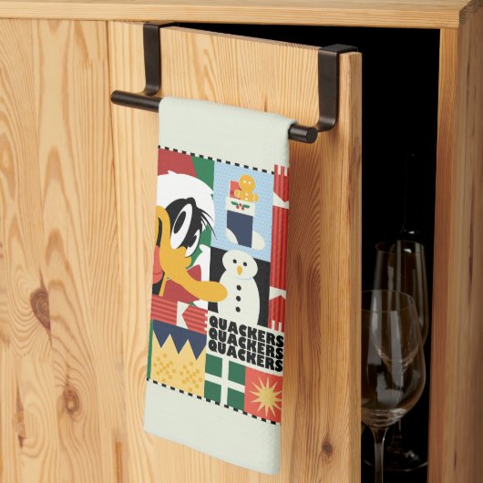 ルーニーチューンズ™ダッフィーDUCK™ホリデークッカー キッチンタオル (三つ折り)