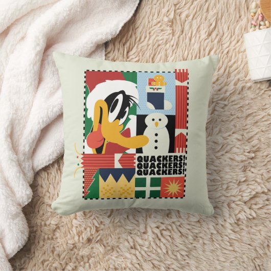 ルーニーチューンズ™ダッフィーDUCK™ホリデークッカー クッション (ブランケット)