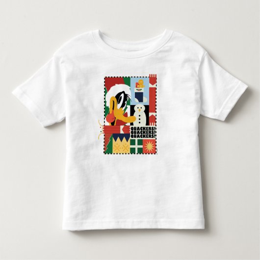 ルーニーチューンズ™ダッフィーDUCK™ホリデークッカー トドラーTシャツ (正面)