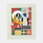 ルーニーチューンズ™ダッフィーDUCK™ホリデークッカー フリースブランケット (正面)