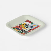 ルーニーチューンズ™ダッフィーDUCK™ホリデークッカー ペーパープレート (傾斜あり)