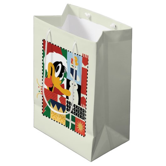 ルーニーチューンズ™ダッフィーDUCK™ホリデークッカー ミディアムペーパーバッグ (正面アングル)