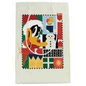 ルーニーチューンズ™ダッフィーDUCK™ホリデークッカー ミディアムペーパーバッグ (正面)