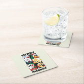 ルーニーチューンズ™ホリデーメリーいたずら スクエアペーパーコースター (インサイチュ)