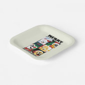 ルーニーチューンズ™ホリデーメリーいたずら ペーパープレート (傾斜あり)