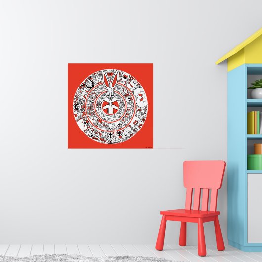 ルーニーチューンズ™リングや輪ドードルアート ポスター (子ども部屋1)