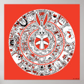 ルーニーチューンズ™リングや輪ドードルアート ポスター (正面)