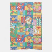 ルーニーチューン™ |ハッピーホリデーズクリスマスパターン キッチンタオル (縦)