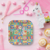 ルーニーチューン™ |ハッピーホリデーズクリスマスパターン ペーパープレート (パーティー)