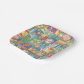 ルーニーチューン™ |ハッピーホリデーズクリスマスパターン ペーパープレート (傾斜あり)