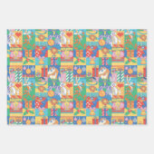 ルーニーチューン™ |ハッピーホリデーズクリスマスパターン ラッピングペーパーシート (正面3)