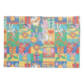 ルーニーチューン™ |ハッピーホリデーズクリスマスパターン 枕カバー (裏面)