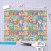 ルーニーチューン™ |ハッピーホリデーズクリスマスパターン 薄葉紙 (クラフト)