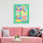 ルーニーチューン™ |休日おもしろい キャンバスプリント (インサイチュ (リビング))
