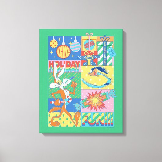 ルーニーチューン™ |休日おもしろい キャンバスプリント (正面)