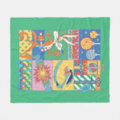 ルーニーチューン™ |休日おもしろい フリースブランケット (正面(横))