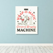 ルーニーチューン™ | ACME Wrap-O-Matic Wrapping Machine キャンバスプリント (インサイチュ (ウッドフロア))