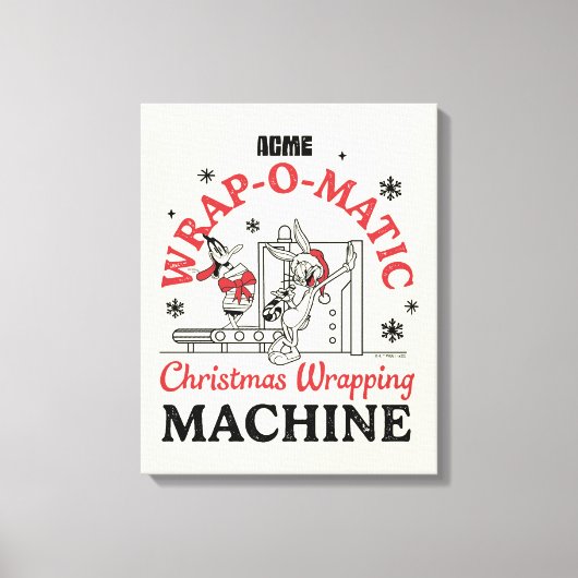 ルーニーチューン™ | ACME Wrap-O-Matic Wrapping Machine キャンバスプリント (正面)