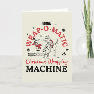 ルーニーチューン™   ACME Wrap-O-Matic Wrapping Machine ノートカード