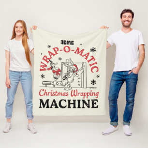 ルーニーチューン™ ACME Wrap-O-Matic Wrapping Machine フリースブランケット
