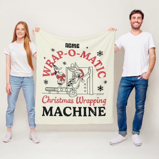 ルーニーチューン™ | ACME Wrap-O-Matic Wrapping Machine フリースブランケット (インサイチュ)