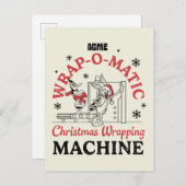 ルーニーチューン™ | ACME Wrap-O-Matic Wrapping Machine ポストカード (正面/裏面)