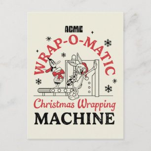 ルーニーチューン™   ACME Wrap-O-Matic Wrapping Machine ポストカード