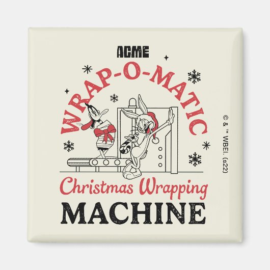 ルーニーチューン™ | ACME Wrap-O-Matic Wrapping Machine マグネット (正面)