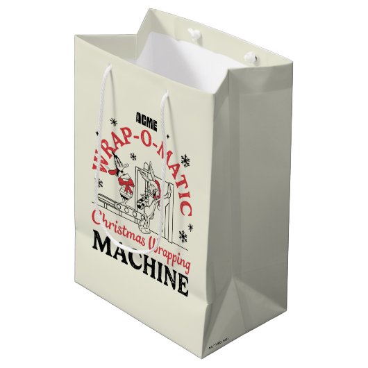ルーニーチューン™ | ACME Wrap-O-Matic Wrapping Machine ミディアムペーパーバッグ (正面アングル)