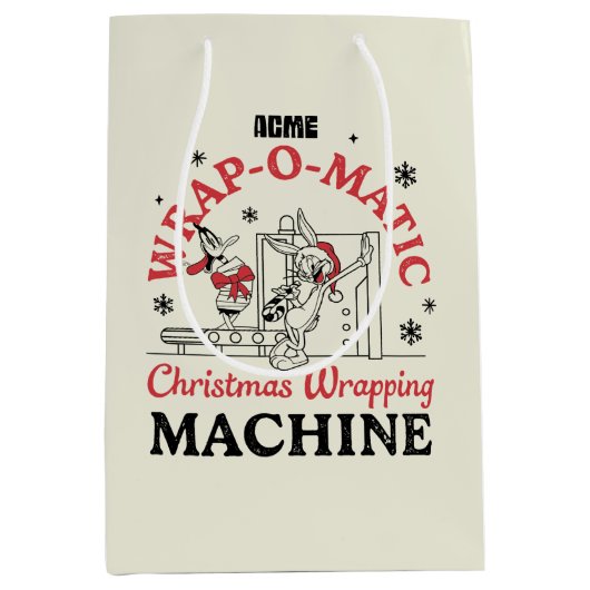 ルーニーチューン™ | ACME Wrap-O-Matic Wrapping Machine ミディアムペーパーバッグ (正面)