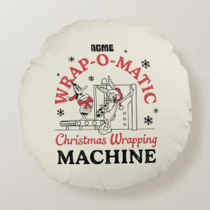 ルーニーチューン™ ACME Wrap-O-Matic Wrapping Machine ラウンドクッション