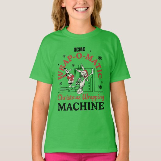 ルーニーチューン™ | ACME Wrap-O-Matic Wrapping Machine Tシャツ (正面)