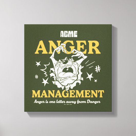 ルーニーチューン™ |TAZ™ ACME Anger Management キャンバスプリント (正面)