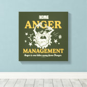 ルーニーチューン™ |TAZ™ ACME Anger Management キャンバスプリント (インサイチュ (ウッドフロア))