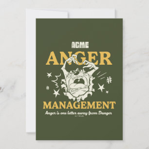 ルーニーチューン™  TAZ™ ACME Anger Management ノートカード