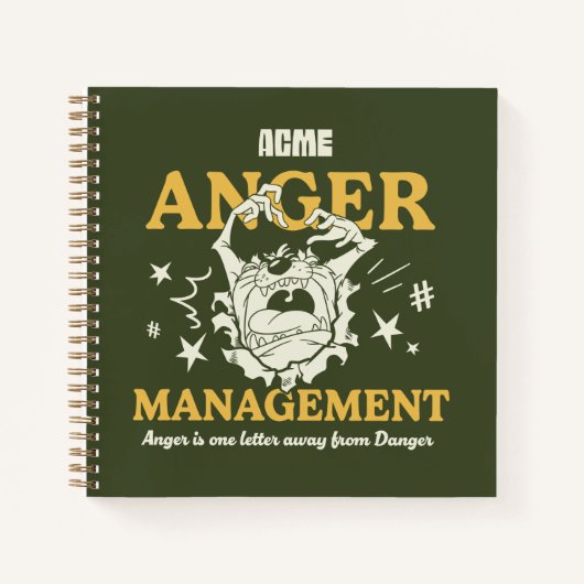 ルーニーチューン™ |TAZ™ ACME Anger Management ノートブック (正面)