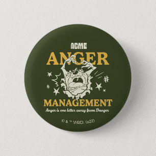 ルーニーチューン™ TAZ™ ACME Anger Management 缶バッジ