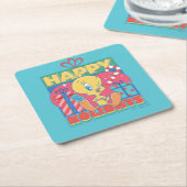 ルーニーチューン™ | TWEETY™ハッピーホリデー スクエアペーパーコースター (アングル)