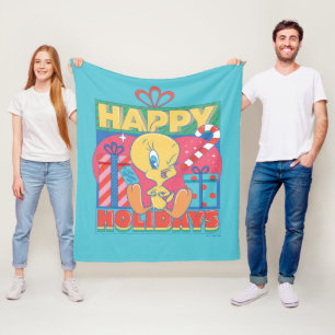 ルーニーチューン™ TWEETY™ハッピーホリデー フリースブランケット