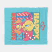 ルーニーチューン™ | TWEETY™ハッピーホリデー フリースブランケット (正面(横))