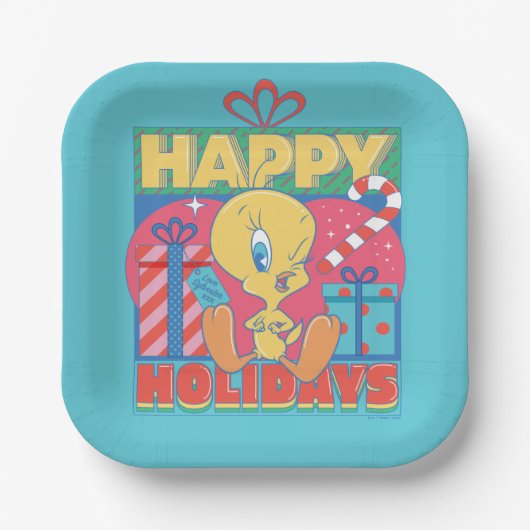 ルーニーチューン™ | TWEETY™ハッピーホリデー ペーパープレート (正面)