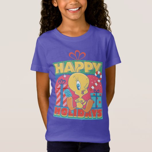 ルーニーチューン™ | TWEETY™ハッピーホリデー Tシャツ (正面)
